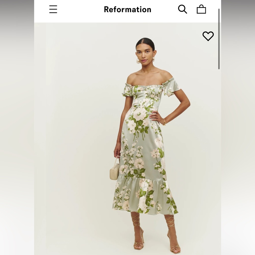 Reformation Sianna Silk Dress